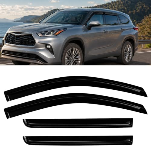 4PC Window Rain Guards fit 2020 (4 Count)