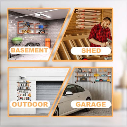 4 Pack Wall Mounted Lumber Rack (4 Count)