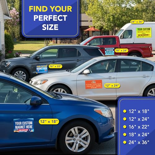 Custom Car Magnet 16x22 Inch 30 Mil 2 Pack