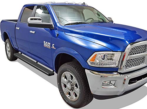 Running Boards 6in Black Compatible with Ram 1500 2009