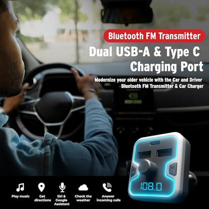 Bluetooth 5.0 Car Adapter Wireless FM Radio Transmitter USB