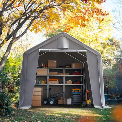 8x8FT Storage Shelter Portable Shed with Roll