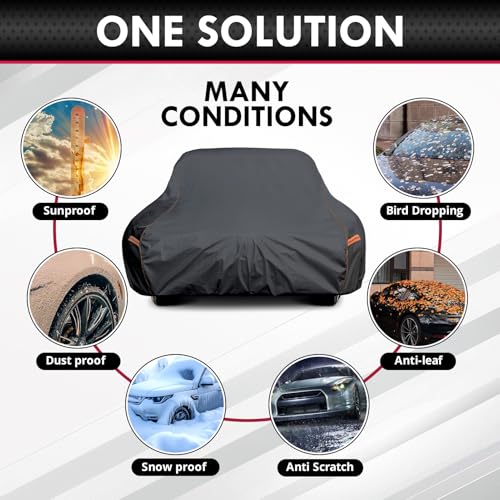 6 Layer Extra Large Car Cover for Sedan
