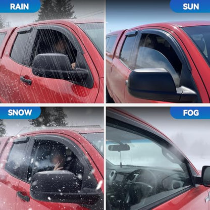 Window Visors Rain Guards for 2003 2004 2005 2006 2007 Cadillac CTS (4 Count)