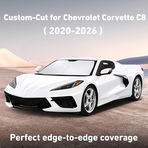 Windshield Sunshade Compatible for Chevrolet Corvette C8 2020