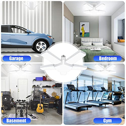 5 Panel LED Garage Light 2 Pack