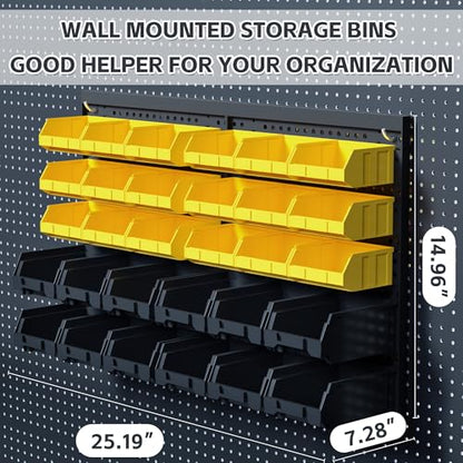 30PCS Wall Mounted Storage Bins