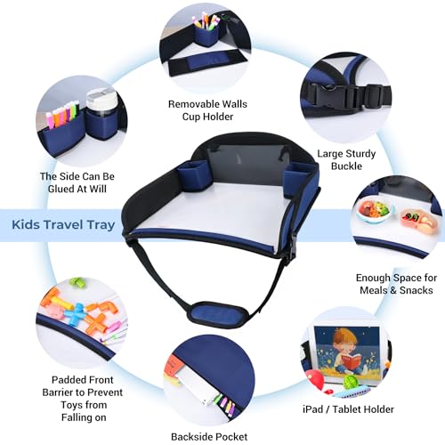 Kids Travel Tray for Toddler Car Seat (16 Ounce)