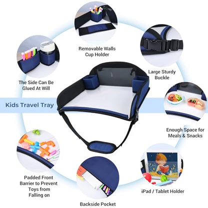 Kids Travel Tray for Toddler Car Seat (16 Ounce)