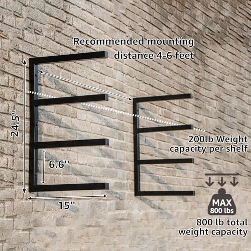 Wood Organizer and Lumber Storage Rack Wall Mount