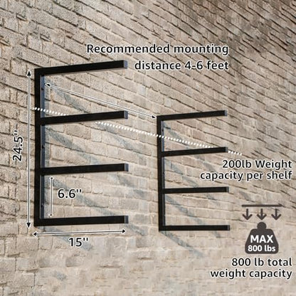 Wood Organizer and Lumber Storage Rack Wall Mount