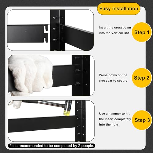 39.4" W x 15.75" D x 59" H Metal Shelving Unit Dual Color