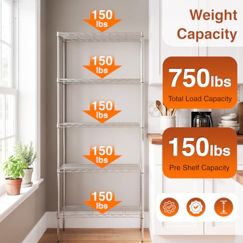 5 Tier Wire Shelf