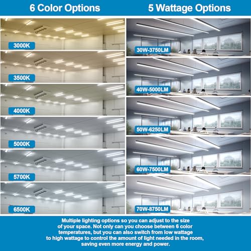 4FT LED Linear Strip Light 4Pack (4 Count)