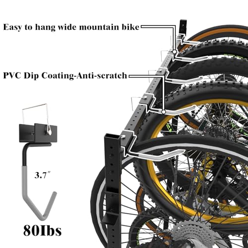 Freestanding Bike Storage Rack for 5 Bikes