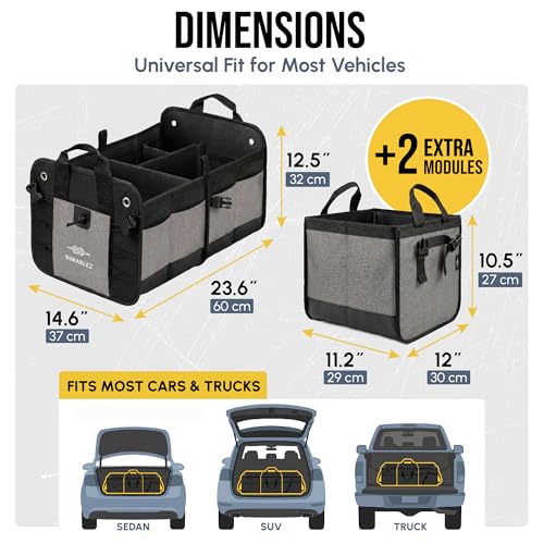 Modular 5 Section Trunk Organizer XL