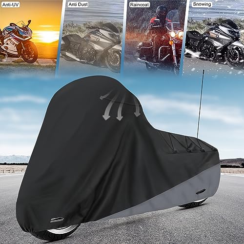 Motorcycle Cover for Touring Models Outdoor All Weather Protection