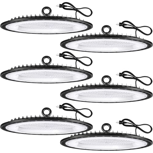 6 Pack 300W UFO Led High Bay Light Fixture (6 Count)