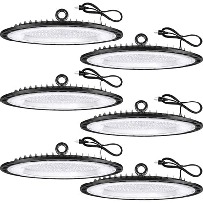 6 Pack 300W UFO Led High Bay Light Fixture (6 Count)