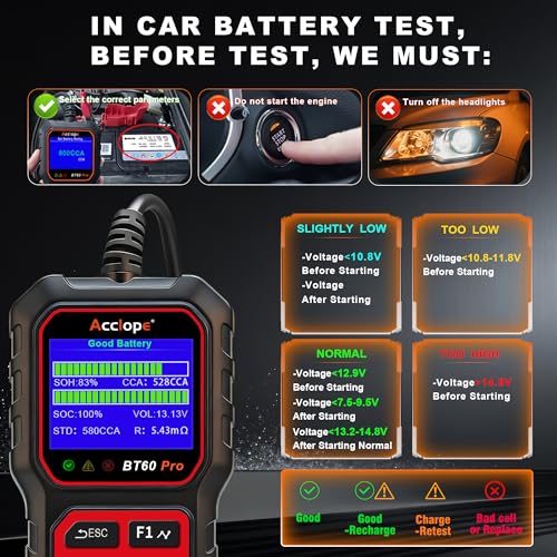 BT60 PRO Car Battery Tester 6V