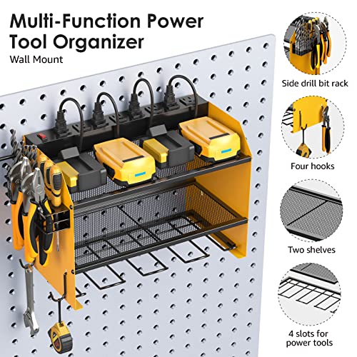 Wall Mount Modular Tool Charging Organizer