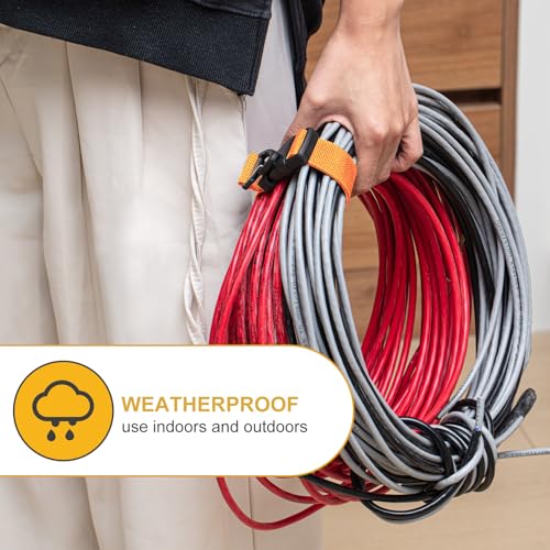 6 Pack Adjustable Extension Cord Holder Straps (6 Count)