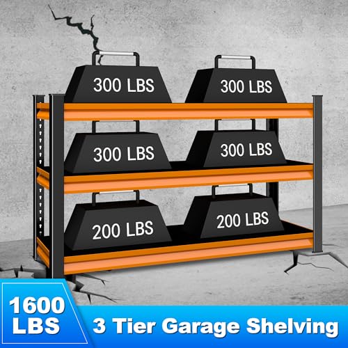 3 Tier Garage Shelving Heavy Duty