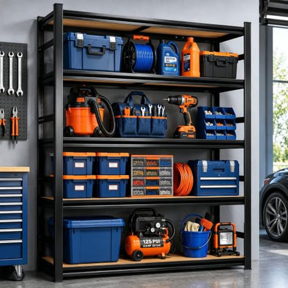 Garage Shelving Heavy Duty Metal Unit Adjustable 5