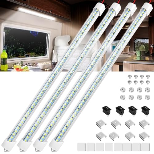 4PCS 12V LED Interior Light Bar (4 Count)