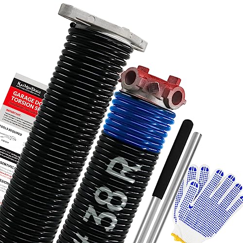 Pair of 1.75" Garage Door Torsion Springs Set with Non