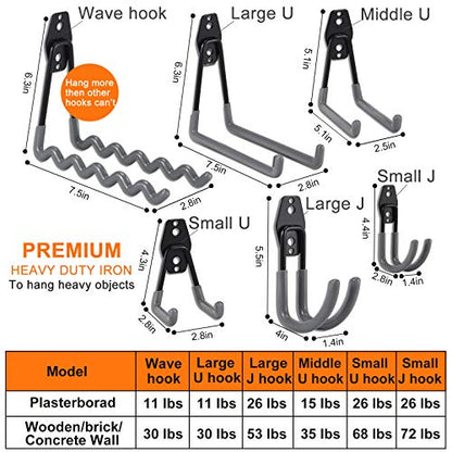 24PCS Garage Hooks (24 Count)