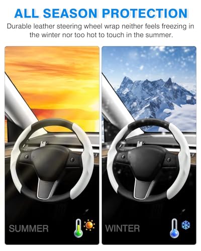 Custom for Tesla Steering Wheel Cover