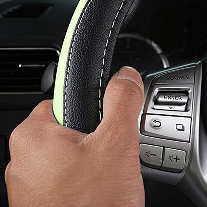Leather Car Steering Wheel Cover