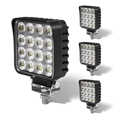 4.3" 12v Flood Light for Tractor (4 Count)