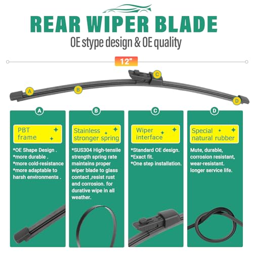 Windshield Wiper Blades Replacement for Volkswagen Taos 2022