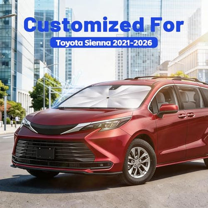 Car Windshield Sun Shade Umbrella for Toyota Sienna 2021