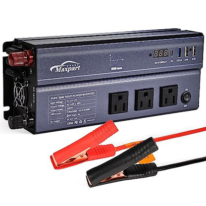 1000W Pure Sine Wave Power Inverter12V DC to 120V AC Converter