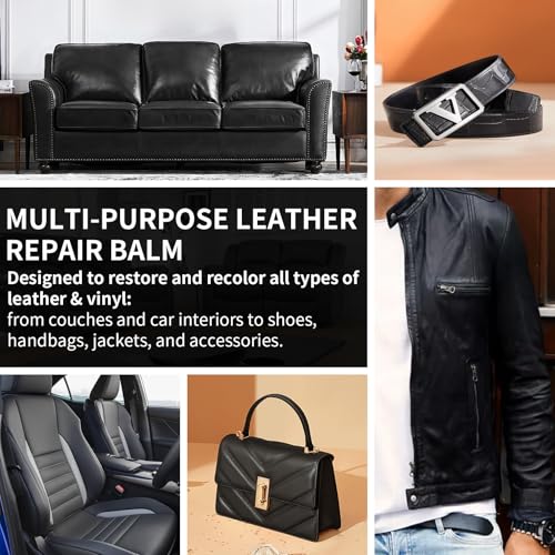 Leather Recoloring Balm and Leather Repair Kit for Furniture