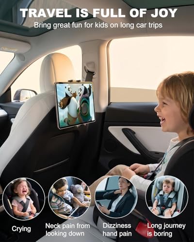 Model Y Model 3 Back Seat Tablet Mount for Tesla iPad Mount