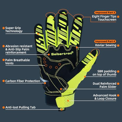 SPS 2 Plus Unisex Touchscreen Road Racing Motorcycle MTB Sports Gloves Also fit BMX MX ATV Mountain Bike Bicycle Cycling Off