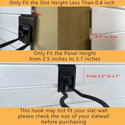 Adjustable Slatwall Hooks (4 Count)
