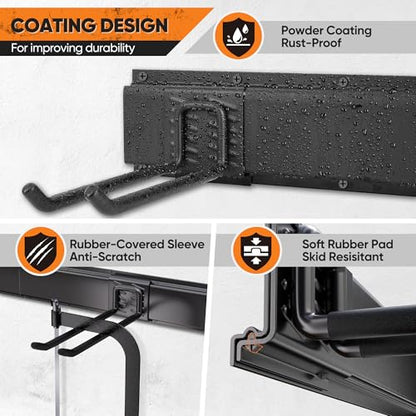 Heavy Duty Garden Tool Organizer Metal Wall Mount