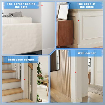 Self Adhesive Clear Wall Corner Protector (4 Count)