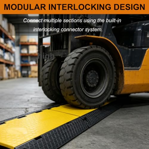2 Pack Rubber Cable Protector Ramp (2 Count)