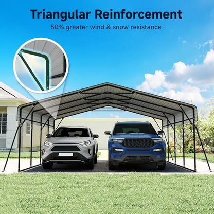 20 x 20FT Heavy Duty Metal Carport