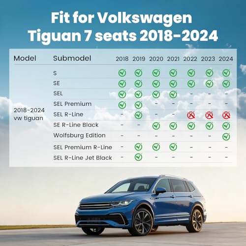 for 2018 2024 Volkswagen Tiguan Cargo Liner