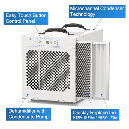 235 Pints Crawlspace Dehumidifier with Pump