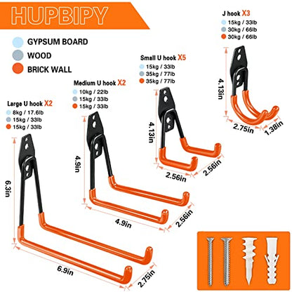 12 Pack Garage Hooks Heavy Duty