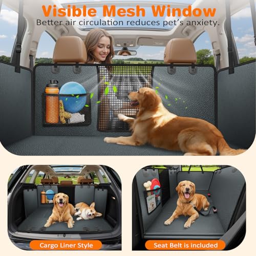 PU Leather Hard Bottom Dog Car Seat Cover