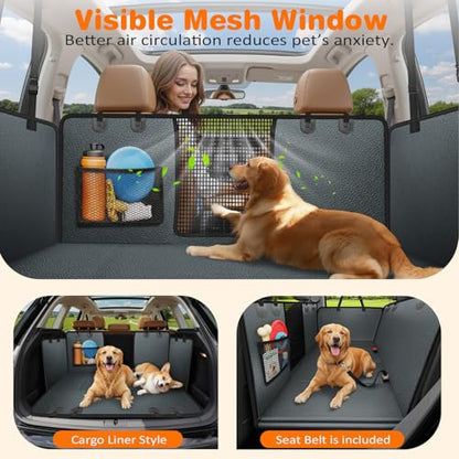 PU Leather Hard Bottom Dog Car Seat Cover
